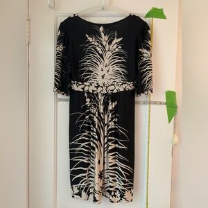 BCBGmaxazria floral black dress